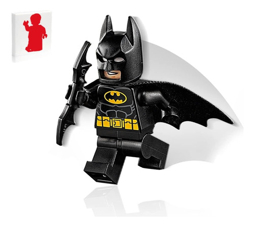 Batman En Traje Negro Con Batcape Y Bat-a-rang