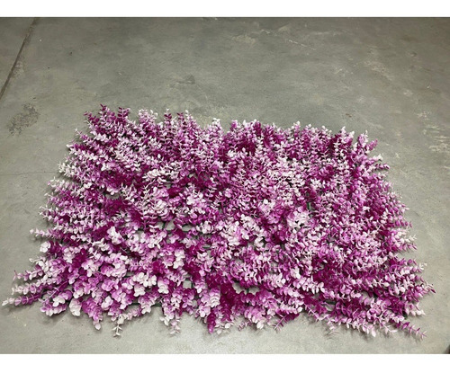 Imagen 5 de 9 de Jardín Vertical Pasto Cerco Artificial Rosado 40x60