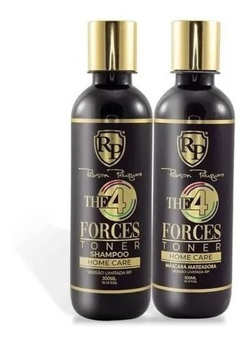 Kit Rp Matizador Robson Pelu 4 Force Shampoo 300ml + Máscara