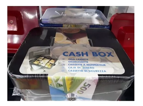 Caja Metalica Para Dinero Con Llave Y Bandeja 20x16 Cm Color