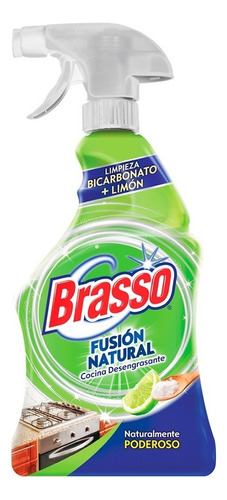 Desengrasante Brasso Fusion Natural Limon+bicarbonato 600 Ml