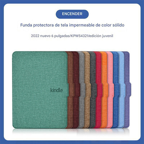 Funda Protectora De Microfibra Impermeable Para Kindle Kpw4