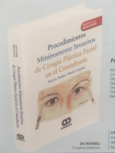 Libro Procedimientos Mínimamente Invasivos De Cirugía Plásti