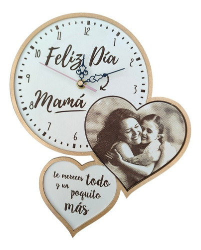 Reloj De Pared Personalizado Día De La Madre Regalos Mamá