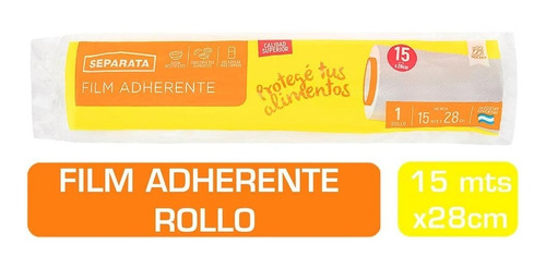 Rollo Film Adherente Separata 15 Metros Paquete 1 Unidad