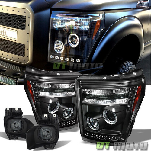 Par Faros Negro Ford F-350 Super Duty Xlt 2015 6.2l