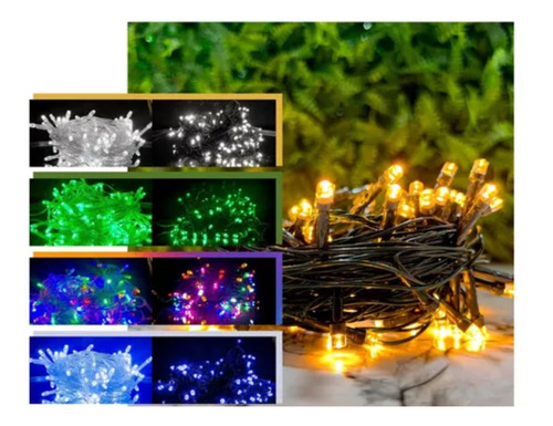 Pisca Pisca Led 100 Lampadas 8 Funções Natal Natal 9 Metros 127v