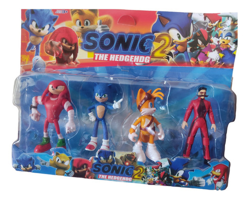 Muñecos Sonic Boom Articulados Blister X 4 Personajes