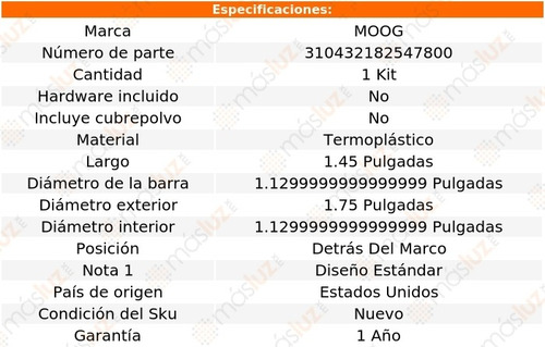Buje Barra Estabilizadora Tahoe V8 4.8l 00 Moog