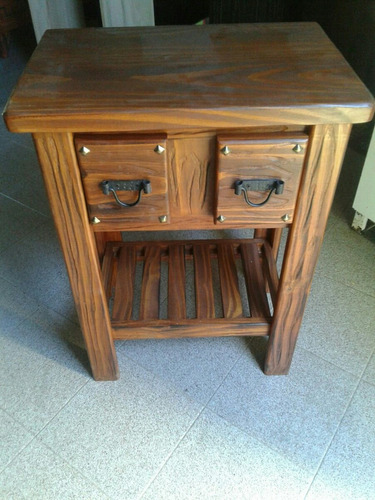 Mueble Para Bacha De Baño En Madera Rústico