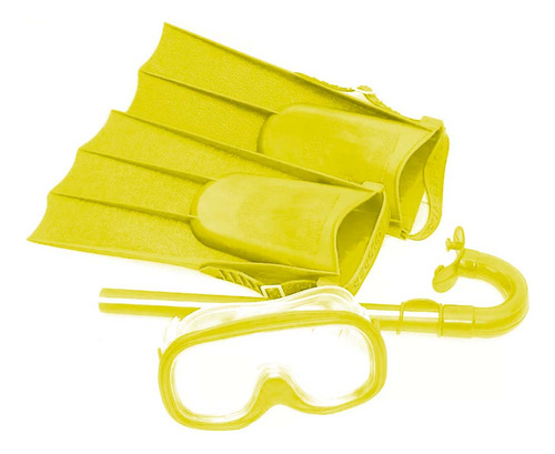 Set De Buceo Infantil Con Snorkel Máscara Y Patas De Rana