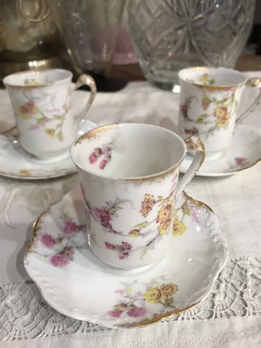Imagen 6 de 8 de Tazas De Coleccio´n Porcelana Limoges Restauración Antigua