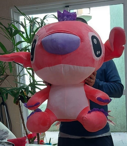 Pelúcia Grande Filme Little Stich Lilo 60cm Presente Criança