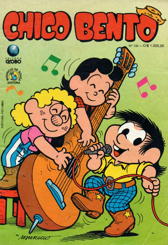 Chico Bento N° 133 - 36 Páginas - Em Português - Editora Globo - Formato 13 X 19 - Capa Mole - 1992 - Bonellihq Cx177 E23
