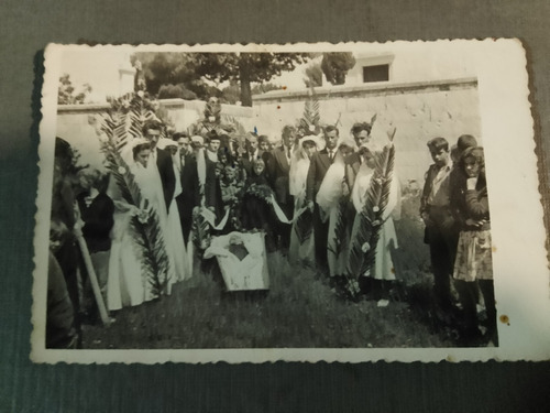 Foto Antigua, Extraño Ritual Fúnebre O Velatorio 