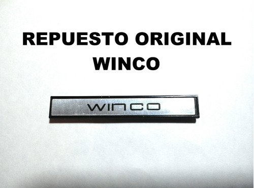 Repuesto Marca Winco Logo Plata Para Tocadiscos En Belgrano