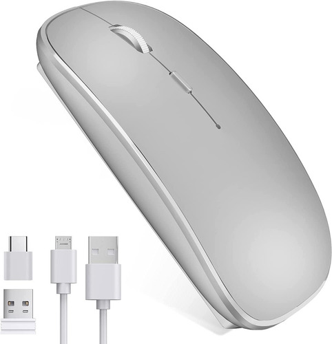 Imagen 3 de 4 de Mouse Inalambrico Usb Recargable Para Laptop Pc Computadora