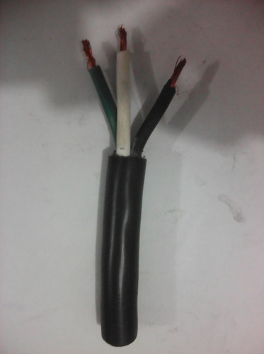 Cable St 3x10  Marca Cabel 100% Cobre 3 Fases Engomado 600v