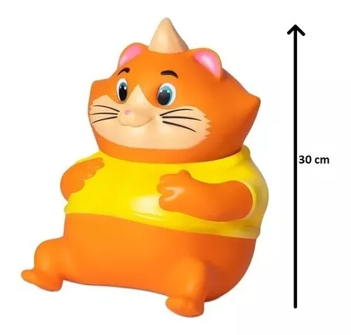 Boneco Gato Almondega Desenho Animado 44 Gatos Em Vinil 30cm em Promoção na  Americanas