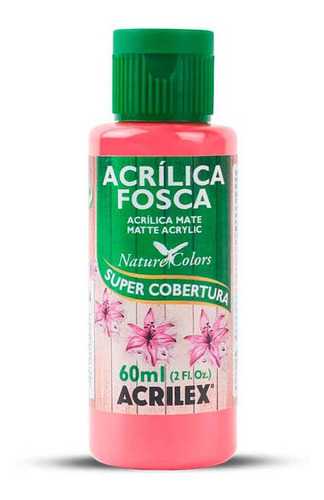 Tinta Acrílica Fosca 60ml - 586 Coral - Acrilex
