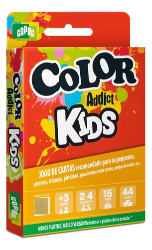 Color Addict Kids Cartucho Jogo De Cartas Copag 32943