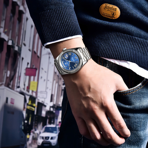 Pagani Design Reloj Hombre Automatico Mecanico Nh36a 1783 Fondo Azul