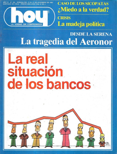 Revista Hoy 282 / 15 A 21 Diciembre 1982 / Tragedia Aeronor