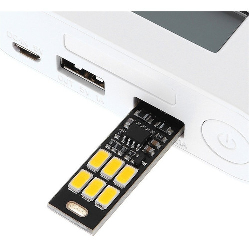 Imagen 2 de 7 de Veladora Led Usb Tactil C/dimmer 6 Leds Alto Brillo Ver Vide