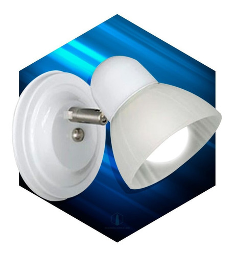 Aplique Pared Led Tulipa Vidrio Satinado Foco E27 S112b