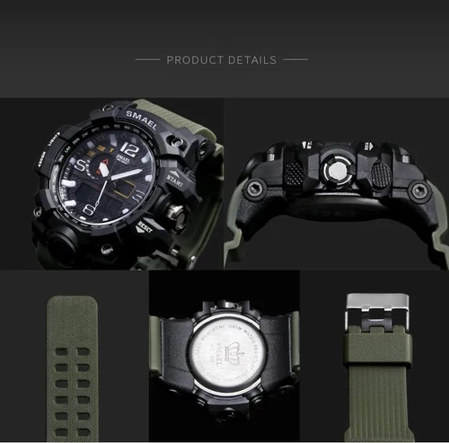 Relógio Smael 1545 Militar Shock Original Pronta Entrega