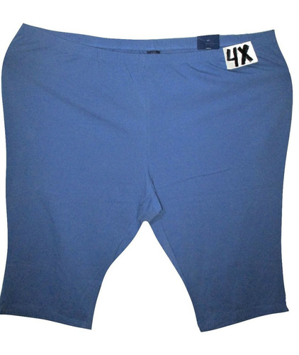 Capri Bermuda Azul Spandex Talla 4x (46/48) Basic Edition