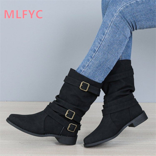 0 Botas Grandes Y Redondas Para Mujer, Botas Og Snow Headabl