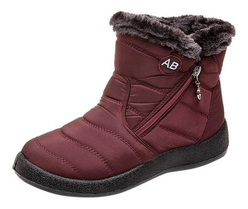 Bota Forrada C/ Pelos Impermeable Frío Extremo Neve