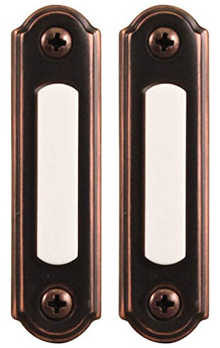 Heath Zenith Sl-257-02 Wired Push Button, Oiled-rubbed Bronz