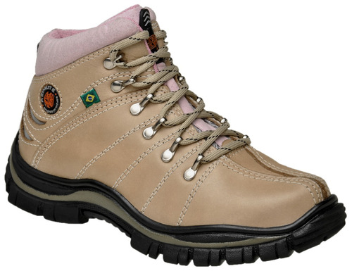 Bota Coturno Feminina Adventure 100% Couro Azimute Dsc921