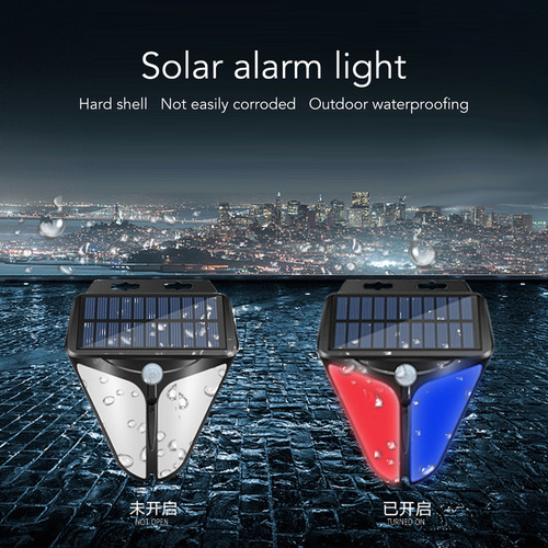Lámpara De Advertencia Con Sensor Solar Motion Alarm, 2 Unid