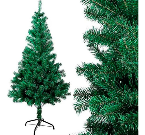 Árbol Pino Navideño Verde Pequeño 1.50 Mts Navidad Color Verde oscuro