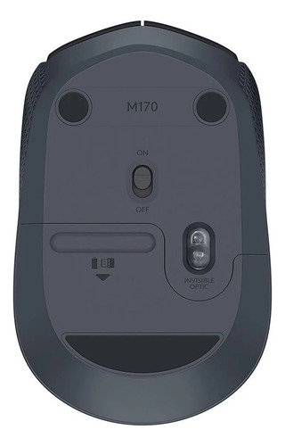 Imagen 3 de 6 de Mouse Inalambrico Logitech M170 Optico 1000dpi Negro