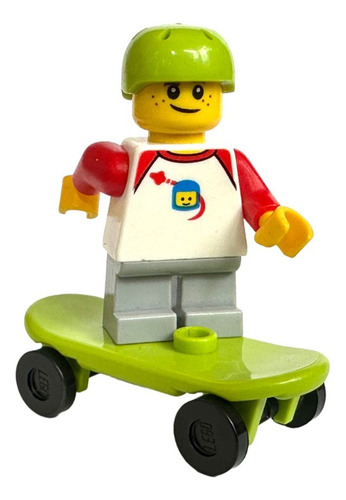 Lego Minifigura Niño Skate Moc 