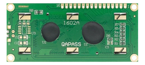 2 Piezas Display Lcd Pantalla 16x2 1602a Fondo Azul Arduino