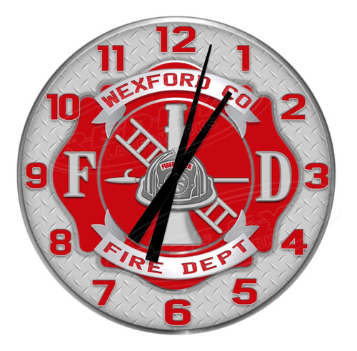 Decorative Concepts Reloj Pared Redondo Metal Aluminio 24 