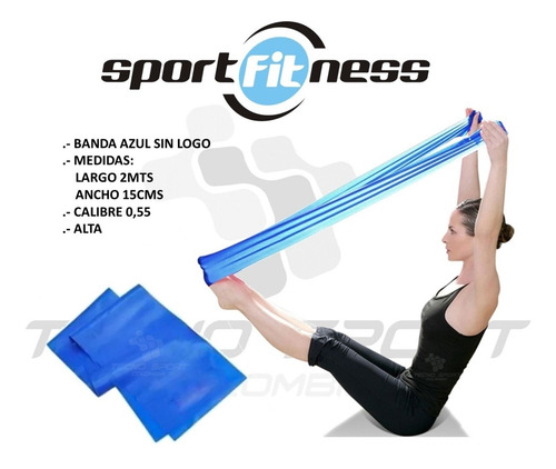 Banda Elastica Theraband Sportfitness Resistencia Alta 2mts