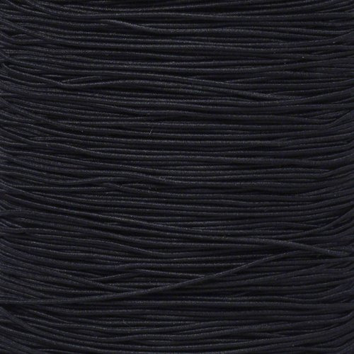 Coast Cuerda Elastica Paracord 1 32  100 Pie Negro