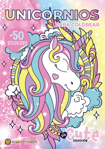 Libro Infantil Unicornios Para Colorear Con Stickers