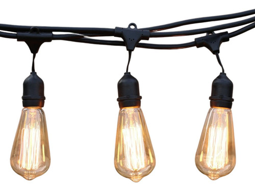 Extensión Guirnalda 10 Focos Edison Vintage Clasicos 10 Mts