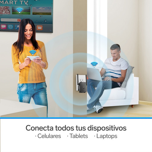 Imagen 10 de 12 de Access point, Repetidor, Router Steren COM-8200 negro 100V/240V