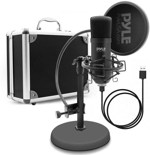 Usb Microphone Podcast Recording Kit - Audio Cardioid Con