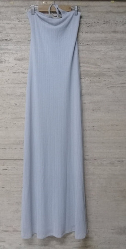 Vestido Largo Fiesta Mujer Gris Marca Sans Doute Talle S