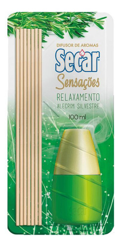 Difusor De Aroma Secar 100ml Alecrim Silvestre - 12 Unidades