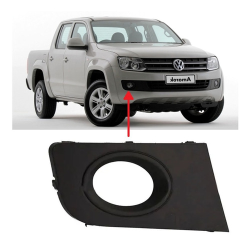 Rejilla Grilla Lateral Amarok 2009 2010 2011 2012 C/a Negro